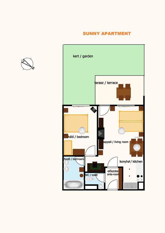 Sunny Apartman Шиофок Экстерьер фото